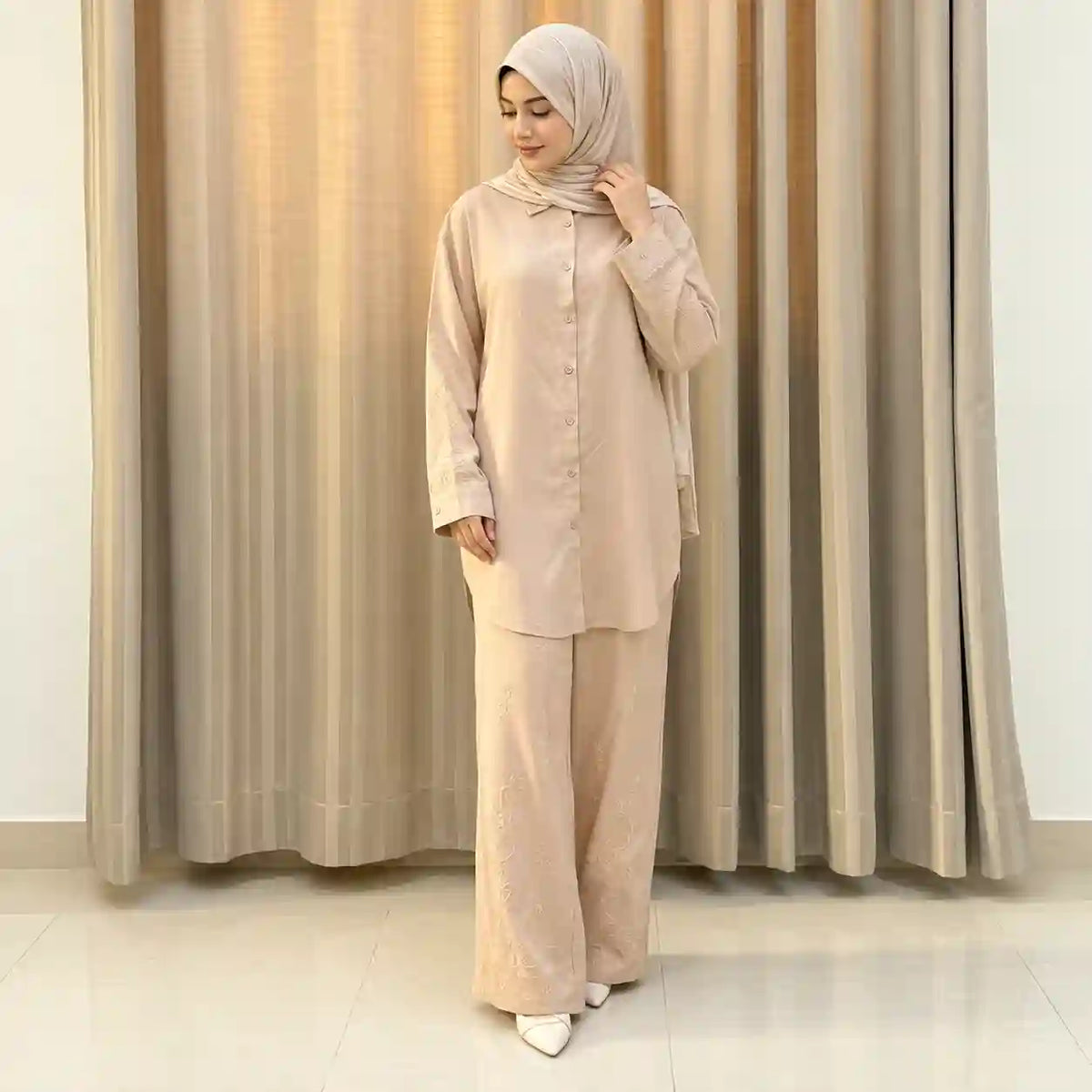 Elara Embroidered Co-Ord Set