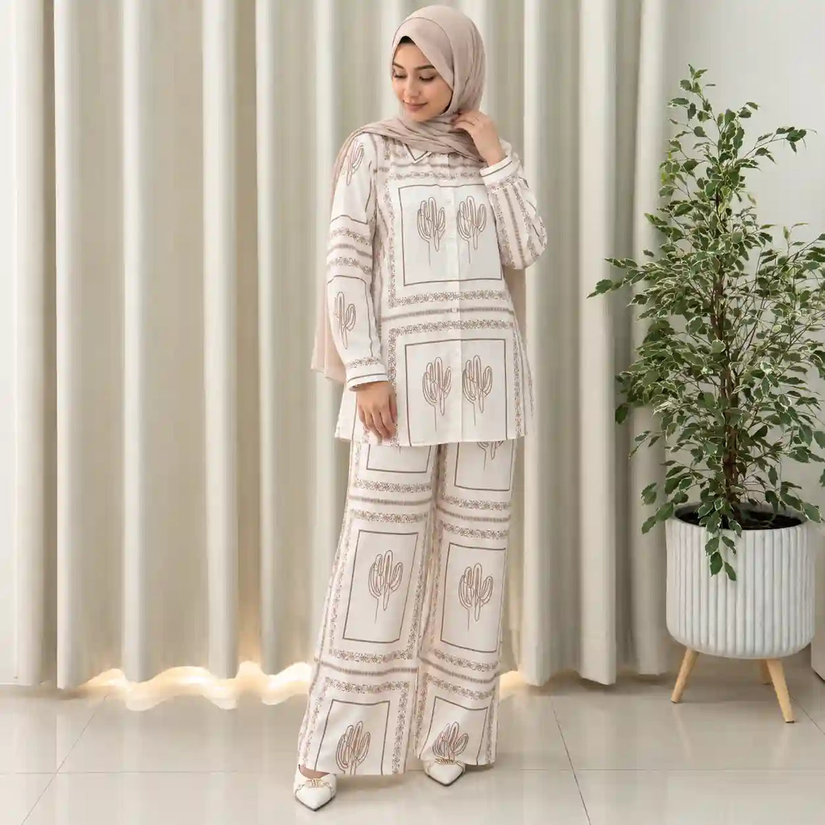 Sahara Cactus Print Co-Ord Set