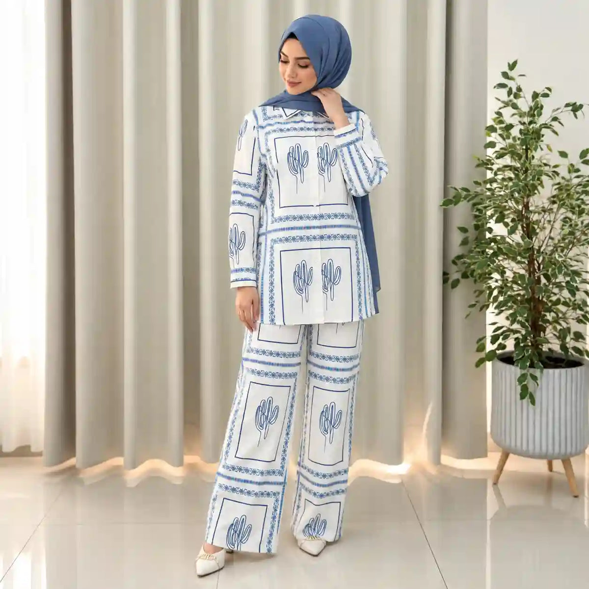 Sahara Cactus Print Co-Ord Set