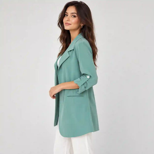 Classic Lapel Blazer Jacket